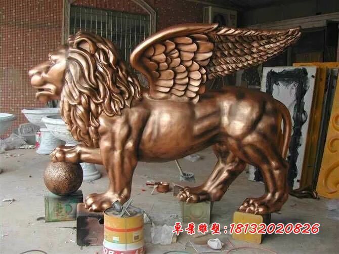 獅子銅雕，廣場銅雕獅子雕塑