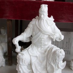 關(guān)二爺石雕，大理石關(guān)二爺?shù)袼? width=