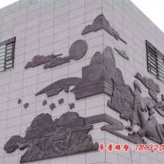 紫銅浮雕，鍛銅浮雕