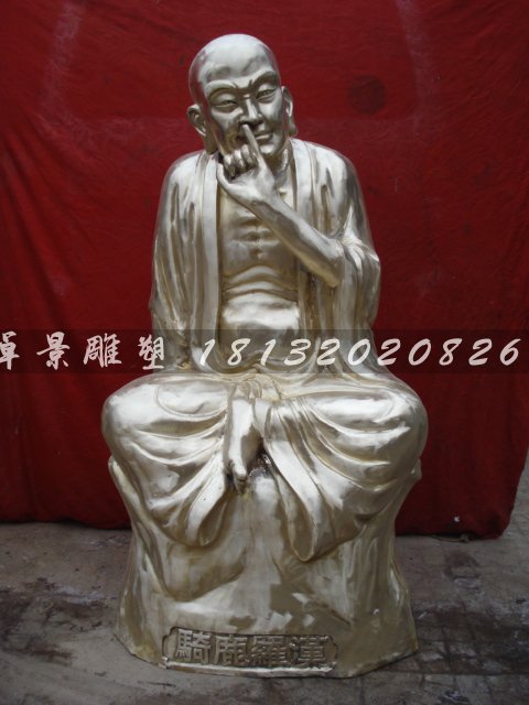 十八羅漢銅雕，鑄銅十八羅漢雕塑 (4)
