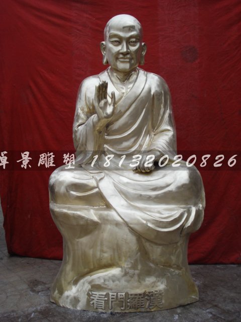十八羅漢銅雕，鑄銅十八羅漢雕塑 (5)