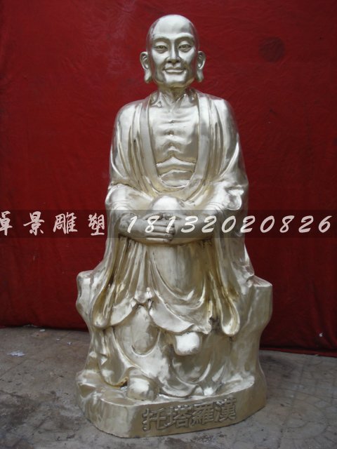 十八羅漢銅雕，鑄銅十八羅漢雕塑 (7)