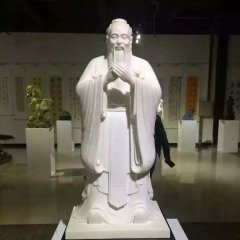 孔子石雕，漢白玉孔子石雕，校園名人石雕