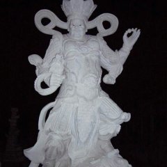 四大天王石雕，漢白玉四大天王雕塑
