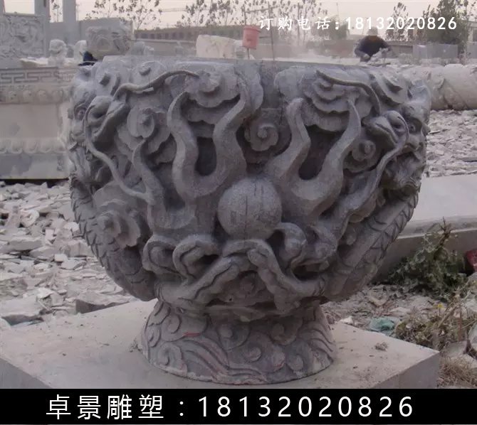 石水缸，仿古石水缸 (3)
