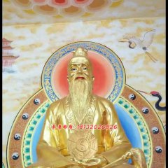 太上老君銅雕，道德天尊銅雕，鎏金銅太上老君雕塑