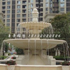 噴泉石雕，兩層噴泉石雕