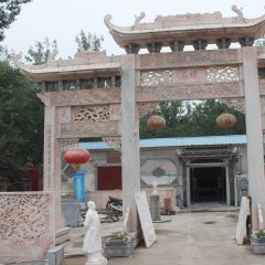 石雕牌樓，三門石牌樓