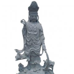 觀音菩薩石雕， 青石觀音菩薩雕塑