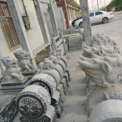 石抱鼓，石門墩，仿古石門墩