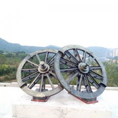車輪銅雕，公園景觀銅雕