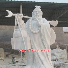 沙僧石雕，西游記人物石雕