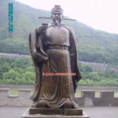 趙匡胤銅雕，古代皇帝銅雕