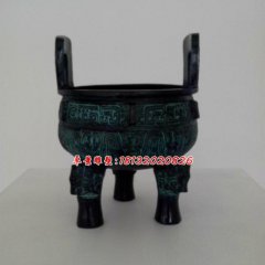 青銅鼎，三足鼎雕塑，銅香爐