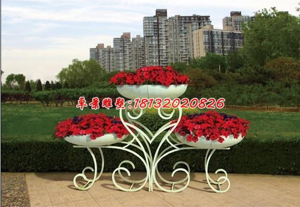 玻璃鋼花盆雕塑，玻璃鋼花架雕塑 (2)