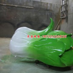 白菜雕塑，玻璃鋼仿真蔬菜雕塑