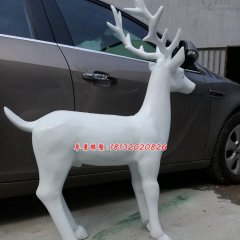 玻璃鋼馴鹿雕塑，玻璃鋼商場雕塑