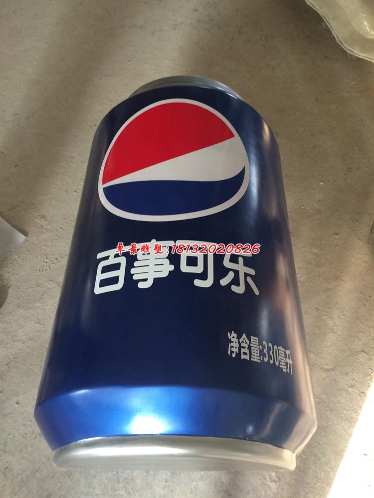 玻璃百事可樂瓶雕塑,玻璃鋼仿真雕塑 (1)
