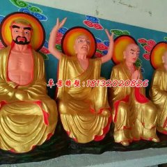 玻璃鋼羅漢雕塑，十八羅漢玻璃鋼雕塑