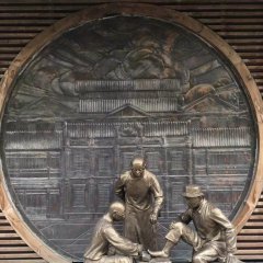 修腳銅雕，廣場(chǎng)景觀銅雕，小品銅雕