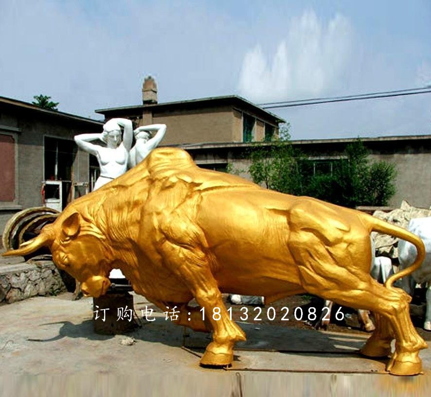 銅牛雕塑,廣場(chǎng)銅雕牛雕塑