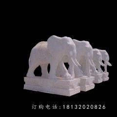 石雕大象，石雕動(dòng)物雕塑