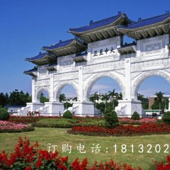 石雕牌坊，五門牌坊，廣場(chǎng)牌坊雕塑