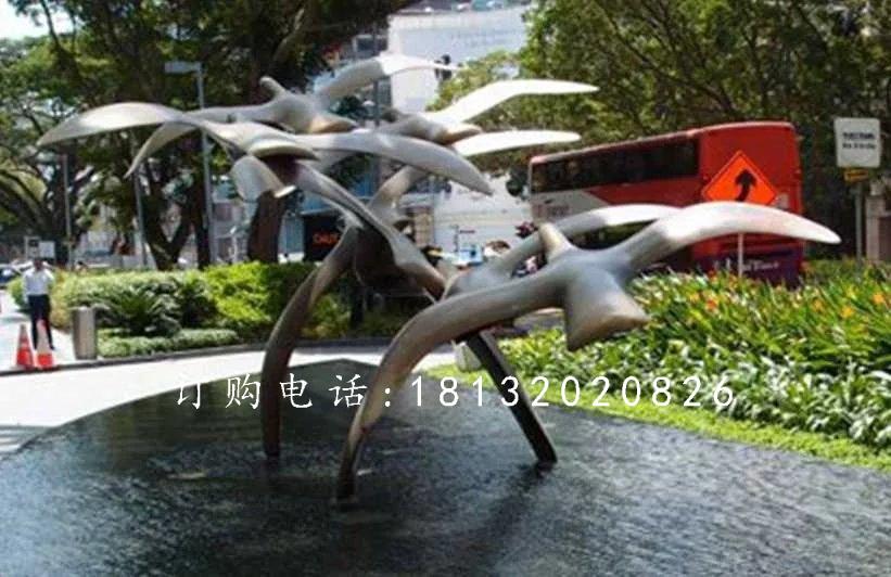 大雁銅雕,廣場大雁銅雕