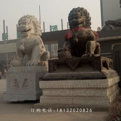 北京獅石雕，大理石獅子雕塑