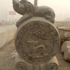 抱鼓石，青石門墩，仿古門墩