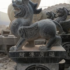 貔貅石雕，青石貔貅