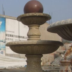 風(fēng)水球石雕，大理石風(fēng)水球噴泉雕塑