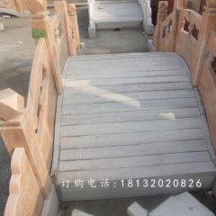 晚霞紅石拱橋雕塑，公園小橋石雕