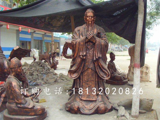 玻璃鋼孔子雕塑,仿銅玻璃鋼孔子雕塑 (2)