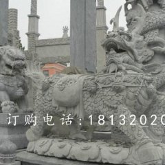 麒麟石雕，青石神獸石雕