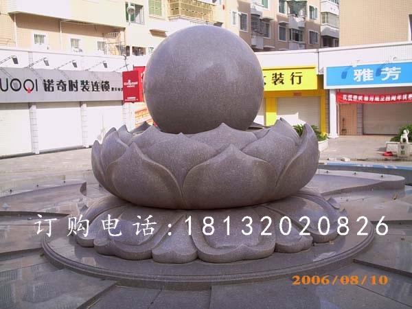 風水球石雕,蓮花臺風水球石雕