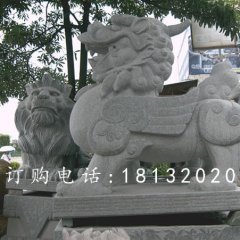 貔貅石雕，廣場大理石貔貅