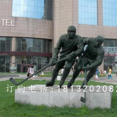 打高爾夫銅雕，廣場景觀銅雕