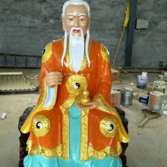 玻璃鋼太上老君雕塑，玻璃鋼道教神仙雕塑