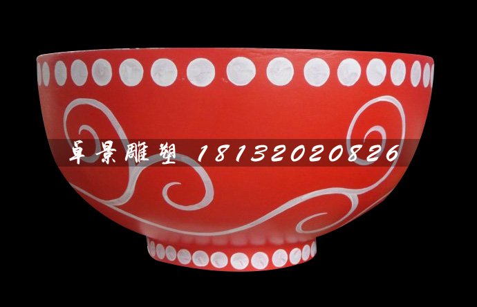 玻璃鋼碗雕塑，玻玻璃鋼碗雕塑，玻璃鋼彩繪雕塑