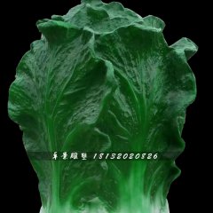 玻璃鋼大白菜雕塑，仿真蔬菜雕塑