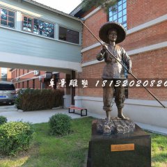 劉三姐唱歌銅雕，廣場(chǎng)人物銅雕