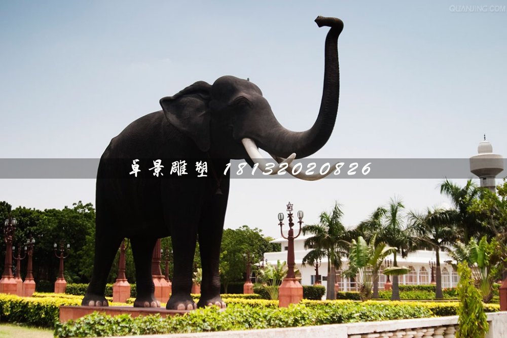 廣場大象雕塑,玻璃鋼仿真動物