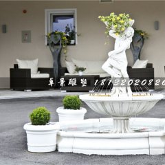 噴泉石雕，歐式美女噴泉石雕