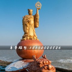 太陽神銅雕，海邊神仙銅雕