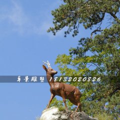 小鹿雕塑，玻璃鋼仿真動物