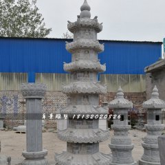 佛塔石雕，寺廟青石佛塔