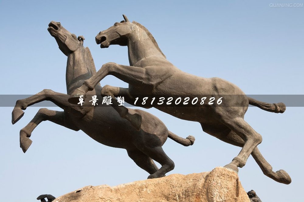兩匹馬銅雕，廣場(chǎng)馬銅雕