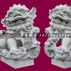 南獅石雕，大理石獻(xiàn)錢獅