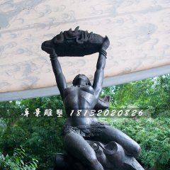 女媧補(bǔ)天銅雕，廣場(chǎng)景觀銅雕
